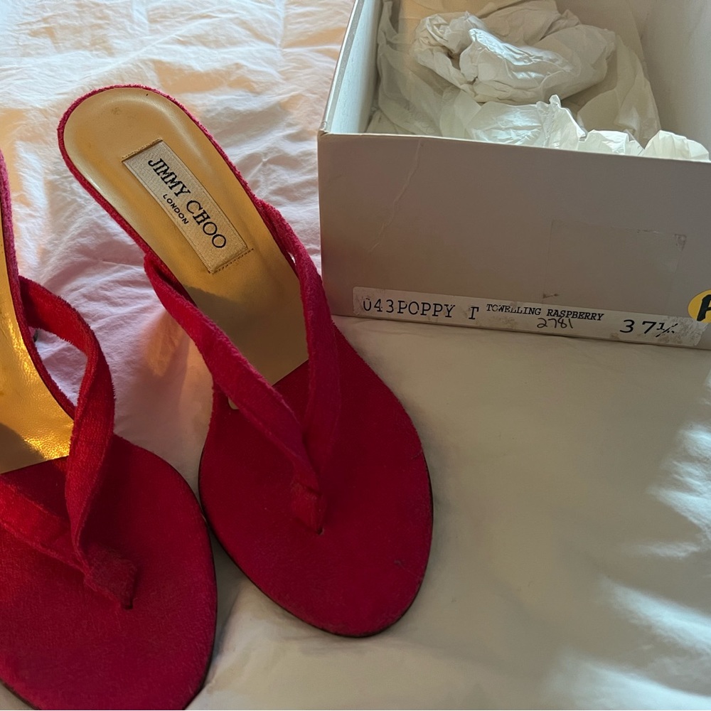 Jimmy choo wedge terrycloth heels